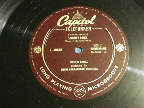 Richard Strauss Telefunken Capitol L-8036 1949 - Picture 6 of 6