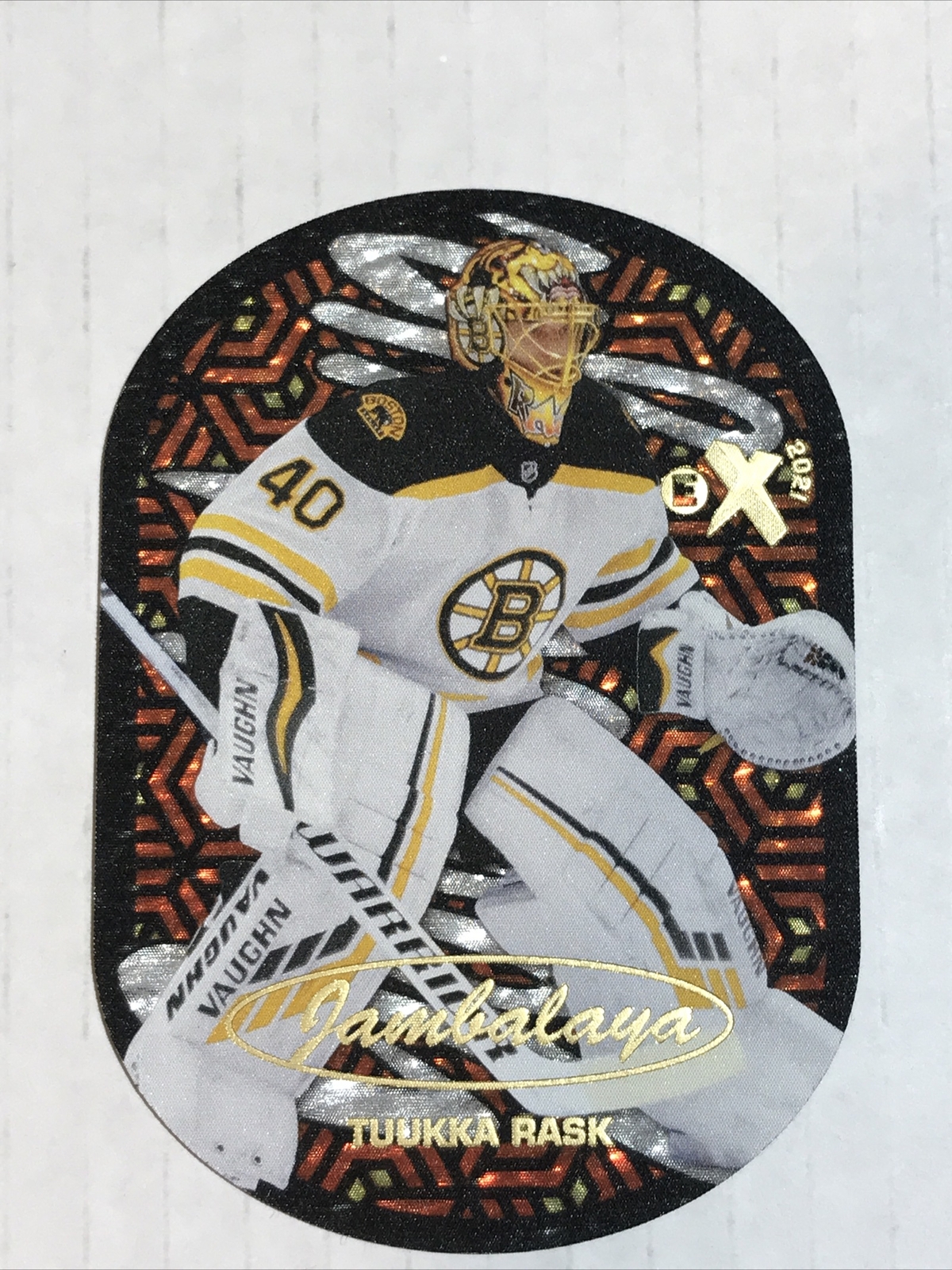2020-21 Skybox Metal Universe Jambalaya Tuukka Rask SUPER SHORT PRINT #12 Bruins
