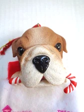 KURT ADLER BULLDOG IN STOCKING THE DOG ARTLIST COLLECTION HOLIDAY ORNAMENT RARE