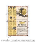 1960 GARCIA ABU-MATIC Fishing Reels Ephemera metal tin sign retro garage signs