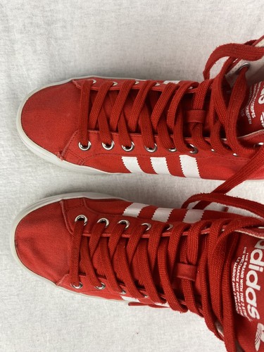 Sneakers da uomo Adidas rosse alte top corte Vantage MID 8,5 rare - Foto 10 di 13