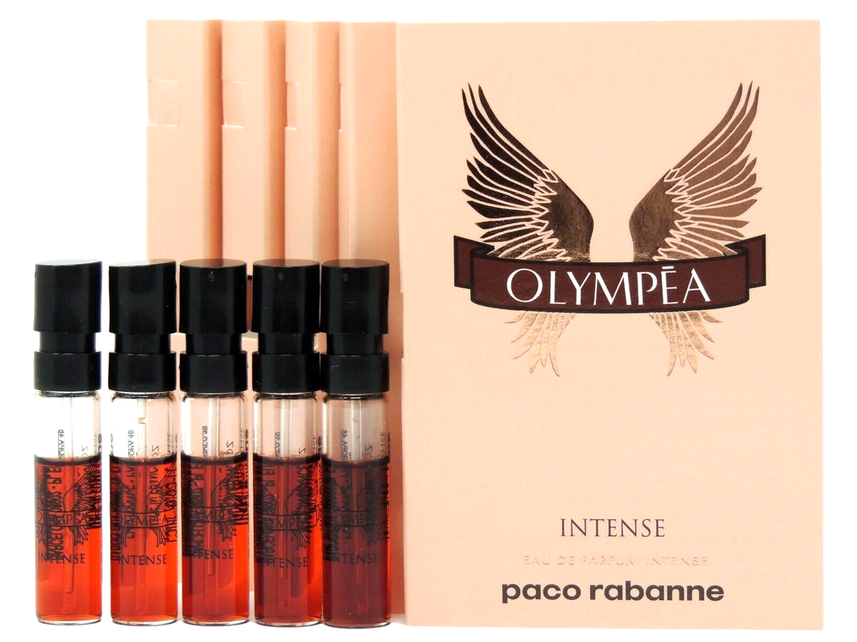 PACO RABANNE OLYMPEA INTENSE EDP 1.5ml .05fl oz x 5 PERFUME SPRAY