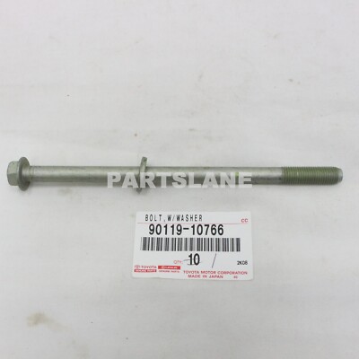 90119-10766 Toyota OEM Genuine BOLT, W/WASHER | eBay
