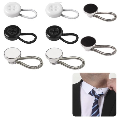 8Pcs Metal Collar Button Extender for Shirt Dress Pants