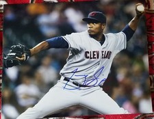Tony Sipp Hand SIgned 8x10 Photo Cleveland Indians