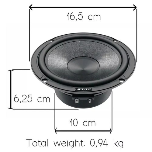 Kit 2 Altoparlanti Woofer Hertz C165 Anteriori o Posteriori Fiat Stilo 5 Porte - Foto 9 di 13
