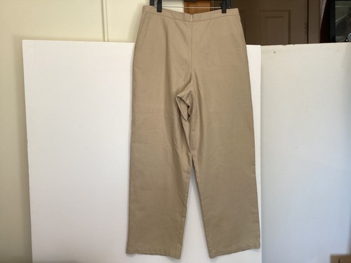 Neu mit Etikett: Alfred Dunner hellbraune Damenhose Größe 16 Überziehhose proportioniert Medium #PT-1 - Bild 4 von 4