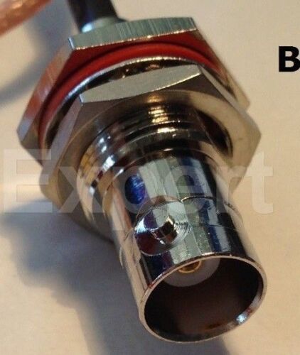 RG58 LOW LOSS COAX RF CABLE TNC MALE TO BNC M/F STRAIGHT ANGLED 6-120" US ASMB - Picture 7 of 8
