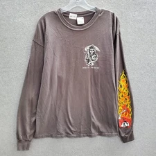 Sons Of Anarchy Men T-Shirt XL Brown Logo Skull Motorcycle Support The Sons Tee