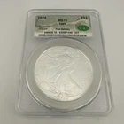 2024 $1 American Silver Eagle CAC MS70 First Delivery .999 Silver Magnum Opus