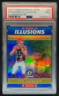 2017 Donruss Optic Len Dawson Patrick Mahomes II Illusions RC Blue #/149 PSA 9