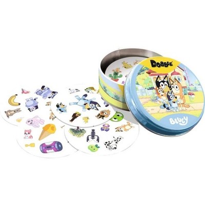 DOBBLE Brettspiel BLUEY Partyspiel FÜR KINDER Asmodee IN ITALIENISCH Alter 4+