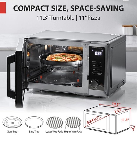 New in Box Toshiba Professional 6-in-1 Countertop Inverter 900w Microwave Oven - Picture 3 of 5