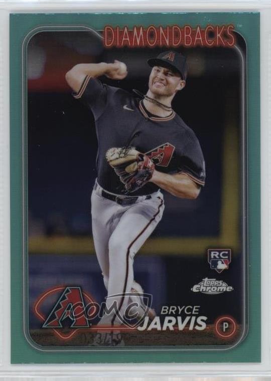 2024 Topps Chrome Aqua Refractor 33/199 Bryce Jarvis #75 3c2