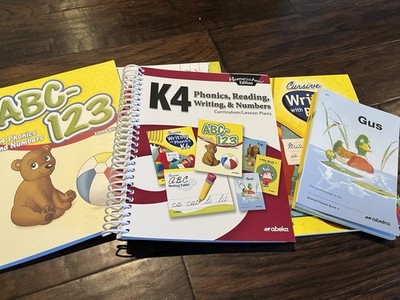 Abeka K4 Phonics Reading Writing & Numbers Homeschool Set