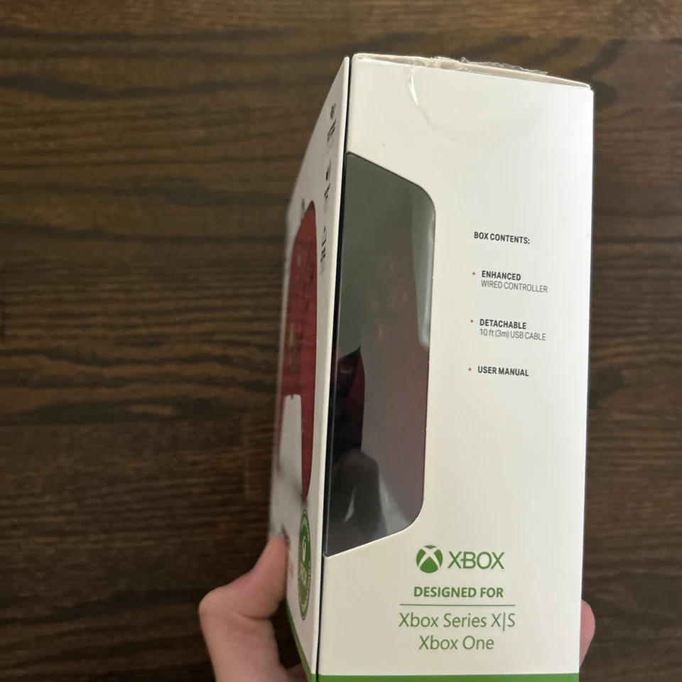 X Box Enhanced Wired Controller Red, For X Box, Used, Good Condition, Resealed - Image 4 of 4