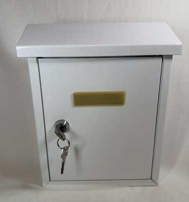 SereneLife Metal Mail Donation Security Safe Wall Mount Box Lock Unique Keys