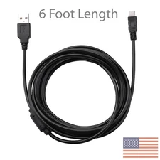 6ft USB Mini Cable Charging Cord for PS3, Digital Camera, TI84 Plus CE