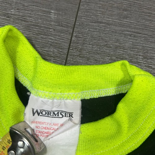 Vintage 1995 Goosebumps Kids Long Sleeve Shirt Skull Graphic Neon Wormser RARE - Picture 4 of 6