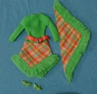 Vintage Barbie Clothes - MOD Era Barbie 3433 All About Plaid