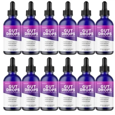 Gut Drops, Advanced Weight Loss & Gut Health Support - 12 Bottles Official