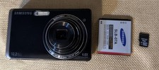 Samsung TL220 Digital Camera Bundle 12.2MP Dual Screen parts Not Tested