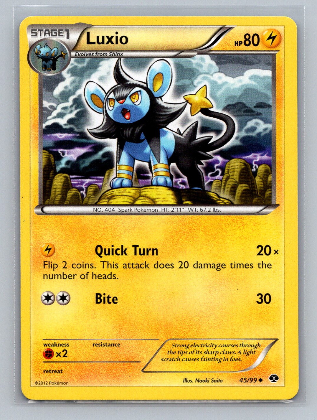 Pokémon TCG Luxio (45) 45/99 Next Destinies Normal LP