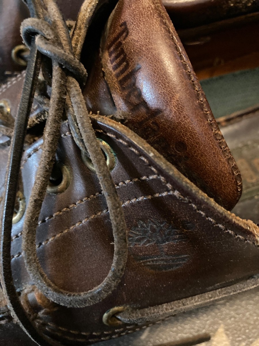 Vintage 90s Timberland Mens Preowned Shoes 3 Eye Classic Lug Lace