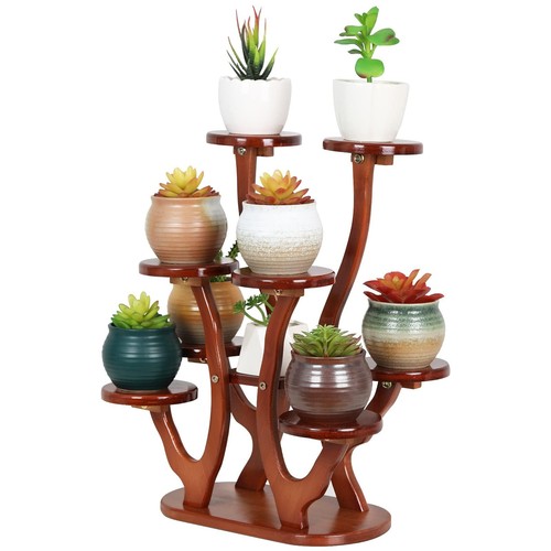 9 Tier Small Plant stand indoor for windowsill,Tabletop Succulent Plant Shelf...