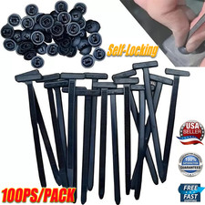 100 PCS Nylon Universal Cable Tie Buckle Heavy Duty Self-Locking Zip Ties Holder