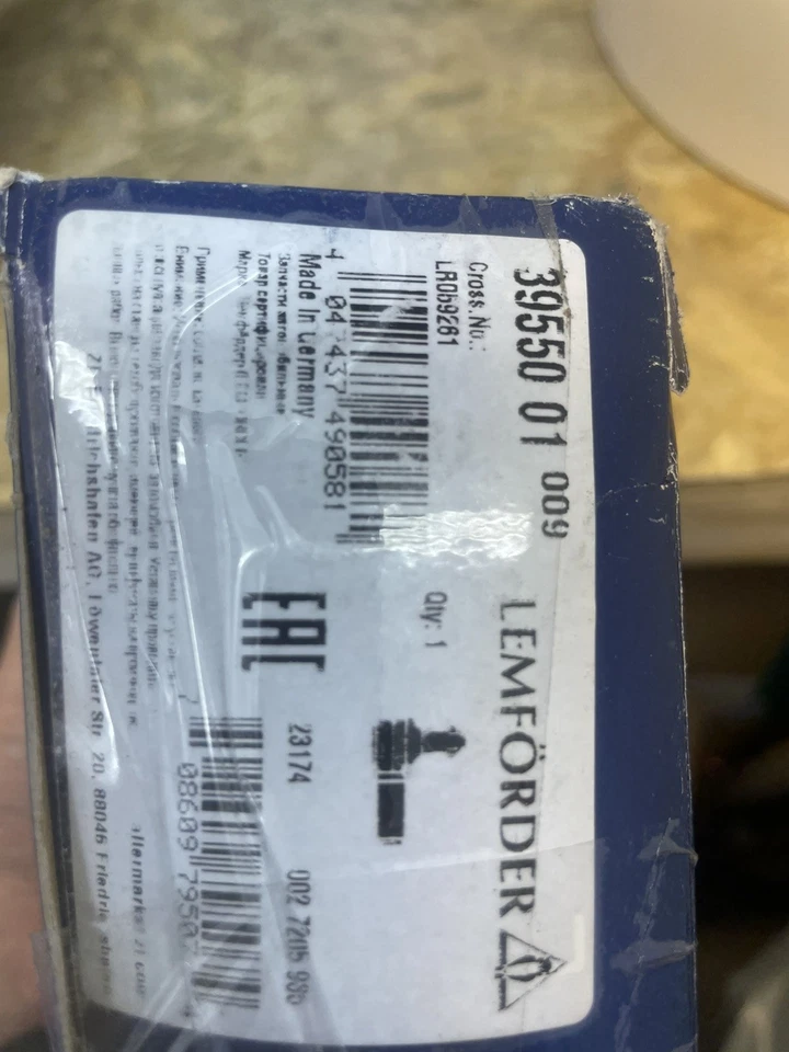 Steering rod end Front Axle Left 39550 01 LEMFÖRDER for LAND ROVER DISCOVERY V — 第 2/2 张图片