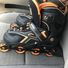 Rollerblades Kids Size 4-7 Great Shape, Orange and Black Pre-Owned
