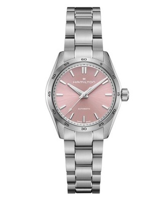 Unused HAMILTON Jazzmaster Performer H36105171 Pink Automatic Women Watch in Box