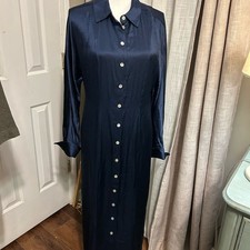 Madewell Midnight Blue Long Sleeve Dress