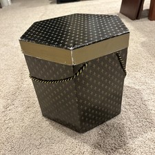 Vintage Hat Box With Styrofoam Mannequin Head.