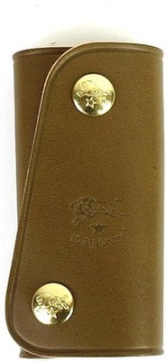 (IL BISONTE) IL BISONTE Leather Snap Button Key Case 5402300090・006