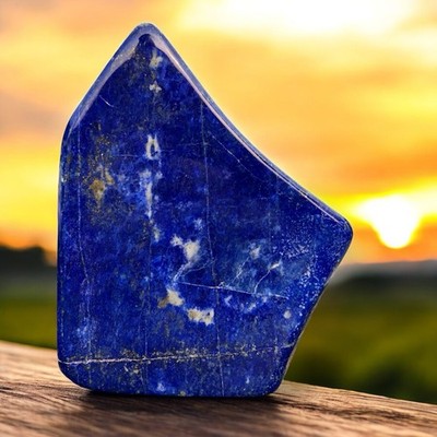 298g Natural Lapis Lazuli Free Form Polished Healing Crystal Stone