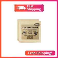 Regency Wraps 100% Cotton Ultra Fine Natural Cheese Cloth, 18sq.ft 36" X36" 2 pc