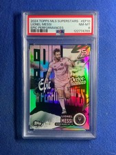 2024 Topps Mls Superstars - Epic Performances Lionel Messi #EP-10 Psa 8