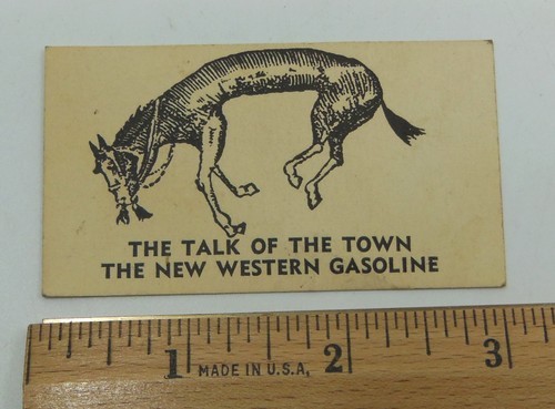 Vintage Western Gasoline Trade Card - Picture 3 of 3