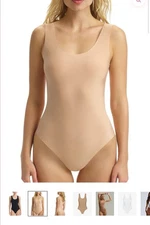 Commando Butter Tank Bodysuit Large Nude Beige NEW Basic Minimalist Classic