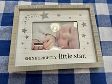New Picture Frame, gray, wooden frame, Baby shower gift, Big Sister Brother