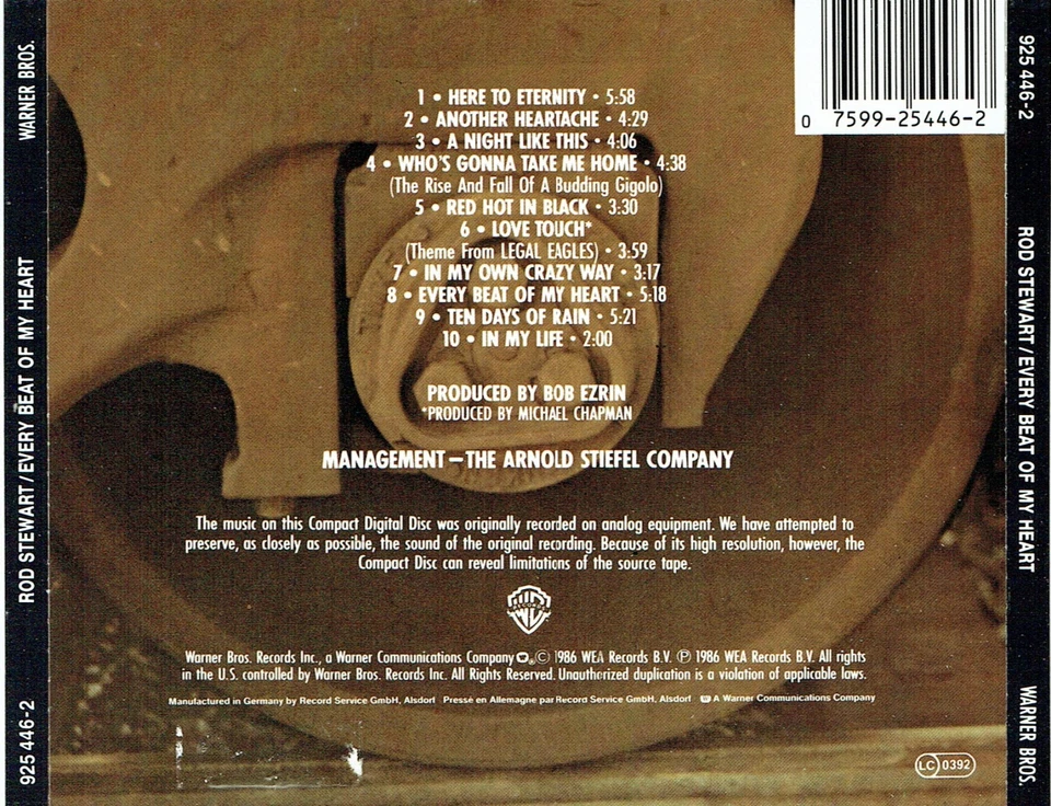 (CD) Rod Stewart - Every Beat Of My Heart -  Another Heartache, Here To Eternity - Bild 2 von 2