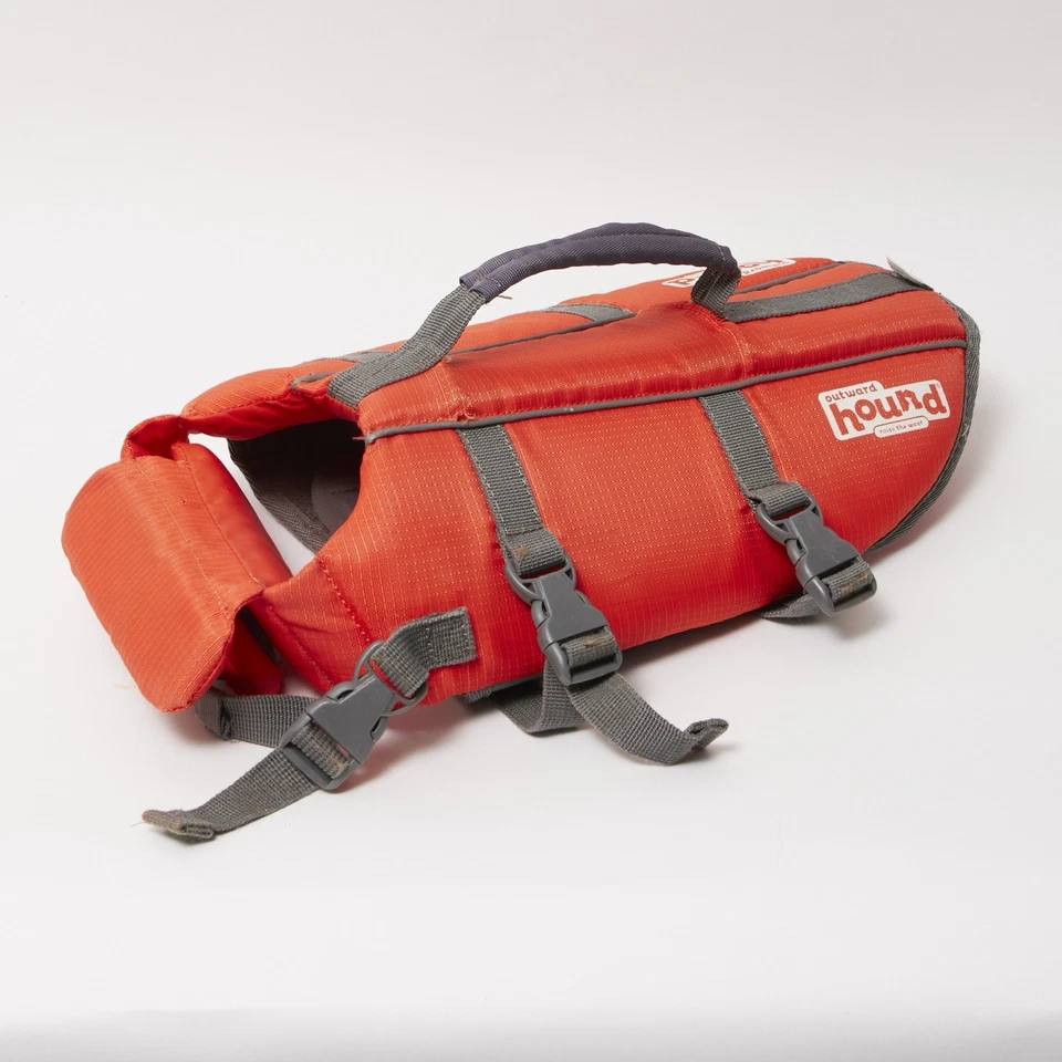Outward Hound Granby Splash Dog Life Jacket Float safety orange Small 15-30 lbs - Image 2 of 4