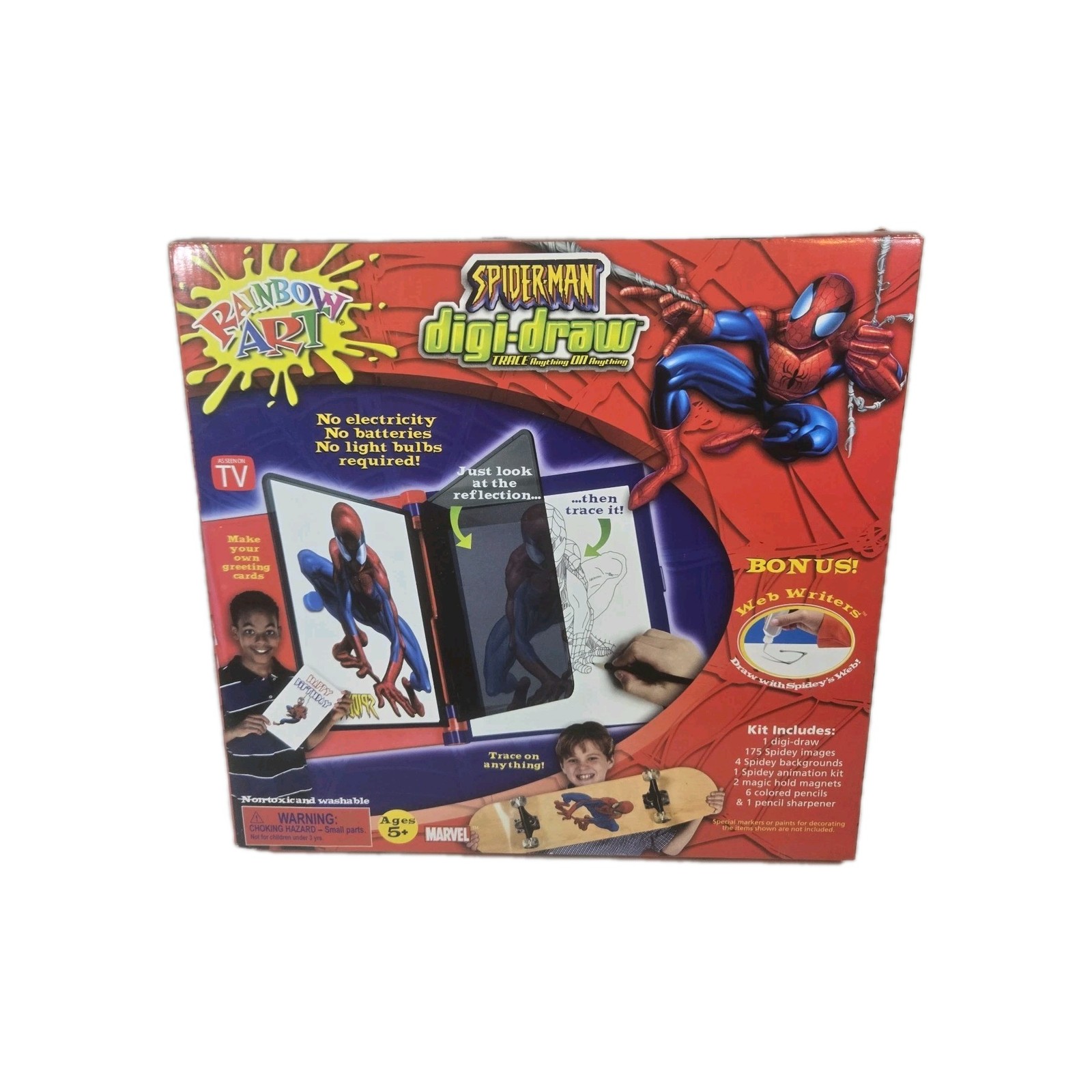 Spider-Man 2004 Digi-Draw Rainbow arte bonus escritores web nuevo
