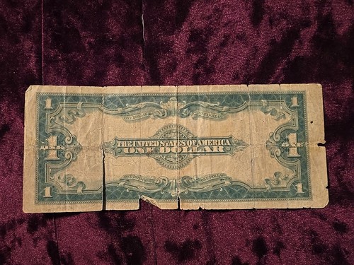 2 Notes - 1929 $5 Federal Reserve Bank Note Chicago & 1923 $1 Large Silver Certi - Picture 5 of 5