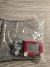 ETCH A SKETCH Keychain Keyring Toy Classic Retro Mini Shake Erase Retired VTG