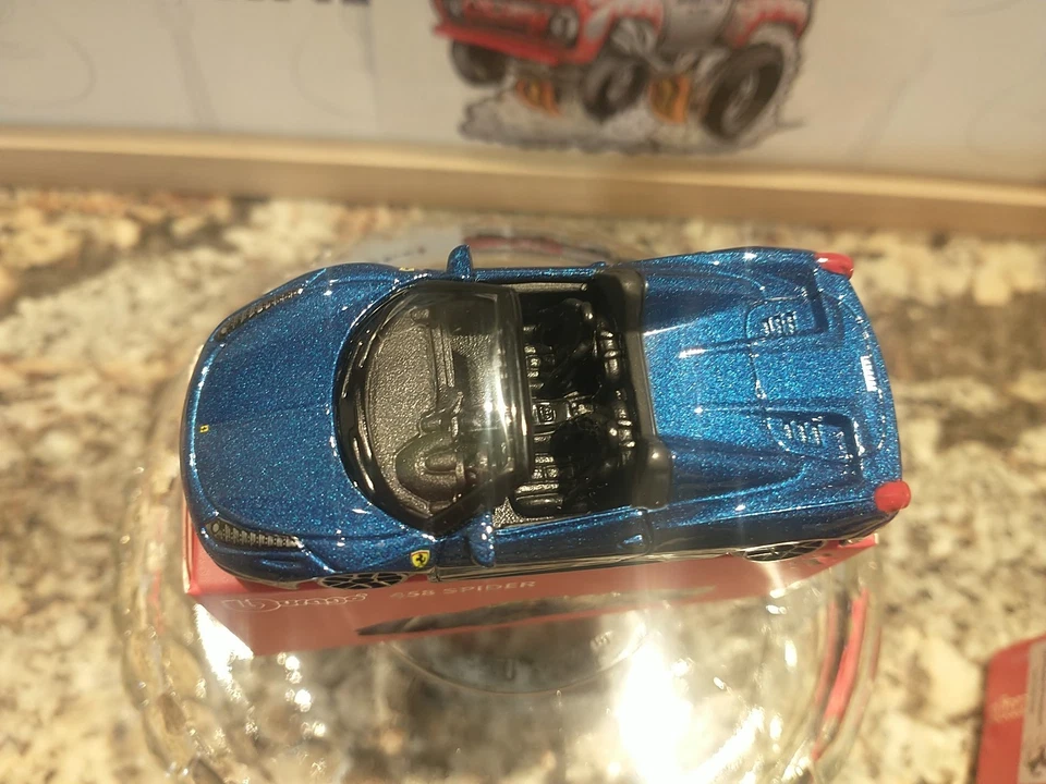 BURAGO 1/64 синий FERRARI 458 SPIDER КАБРИОЛЕТ - Изображение 4 из 4