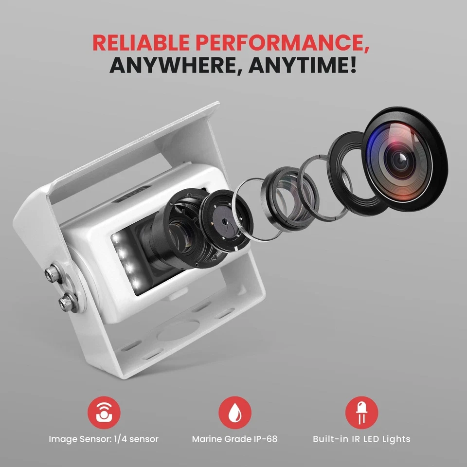 Pyle Digital Marine Camera & Monitor System RV Camera Water-Resistant - Image 2 of 4