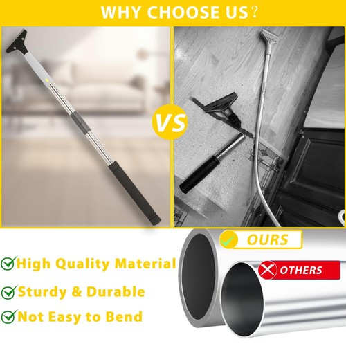Floor Scraper Long Handle Heavy Duty, Floor Scraper Blades 4 inch scraper tool - Picture 3 of 8